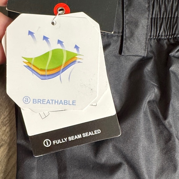 Little Donkey Andy Black Wind and Waterproof Pants - Picture 4 of 12